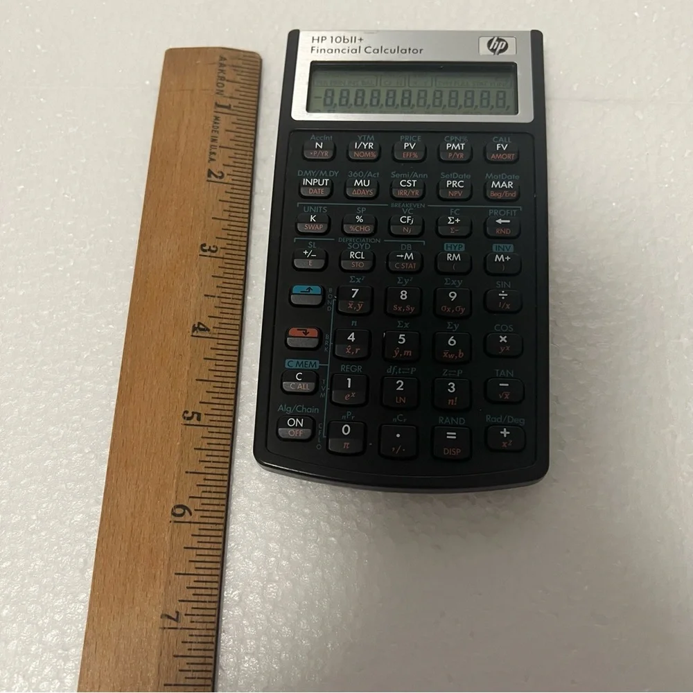 HP 10bII+ Black Financial Calculator
